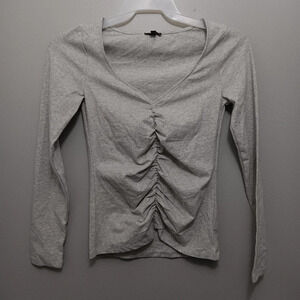 Express women's long sleeve top size SP gray new without tags
